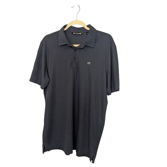 Travis Mathew Golf Polo Shirt in Navy Blue Athletic Mens Size Large - Picture 1 of 8